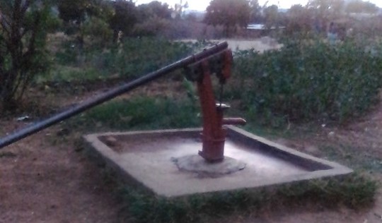 Community borehole which serves Ward 9, Areas 13 and 14 in Dangamvura, Mutare
